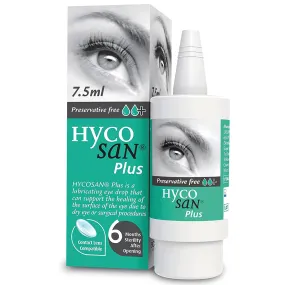 0 Hycosan Plus  pour les yeux sans conservateur - 7,5 ml