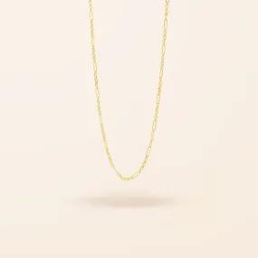 10K Gold Mini Mixed Link Necklace