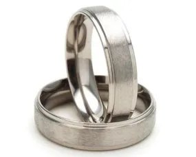 5mm Comfort Fit, Custom Titanium Ring Set - 05AB06