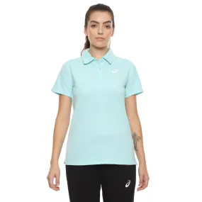 ASICS Women's Polo Top (Clear Blue)