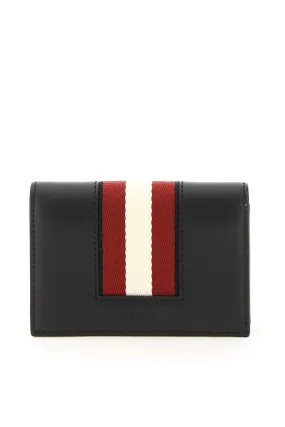 Bally Balee Striped Band Bi-Fold Wallet