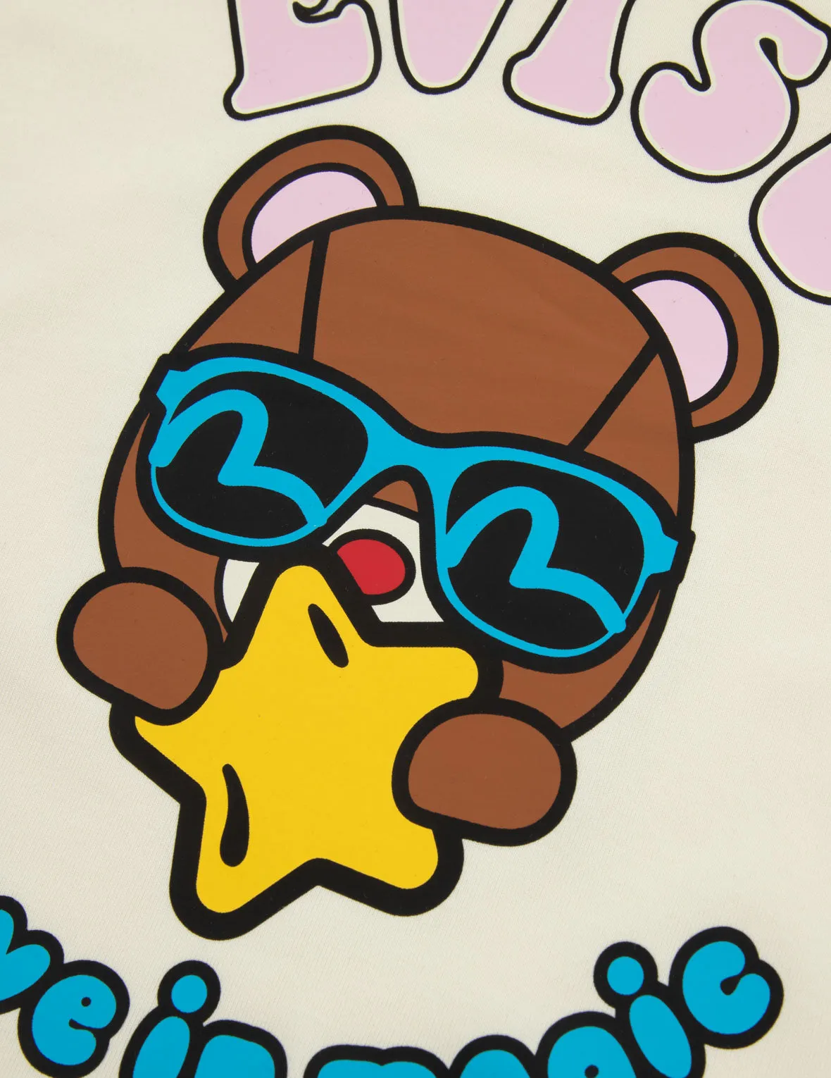 Bear with a Star Print Regular Fit T-shirt