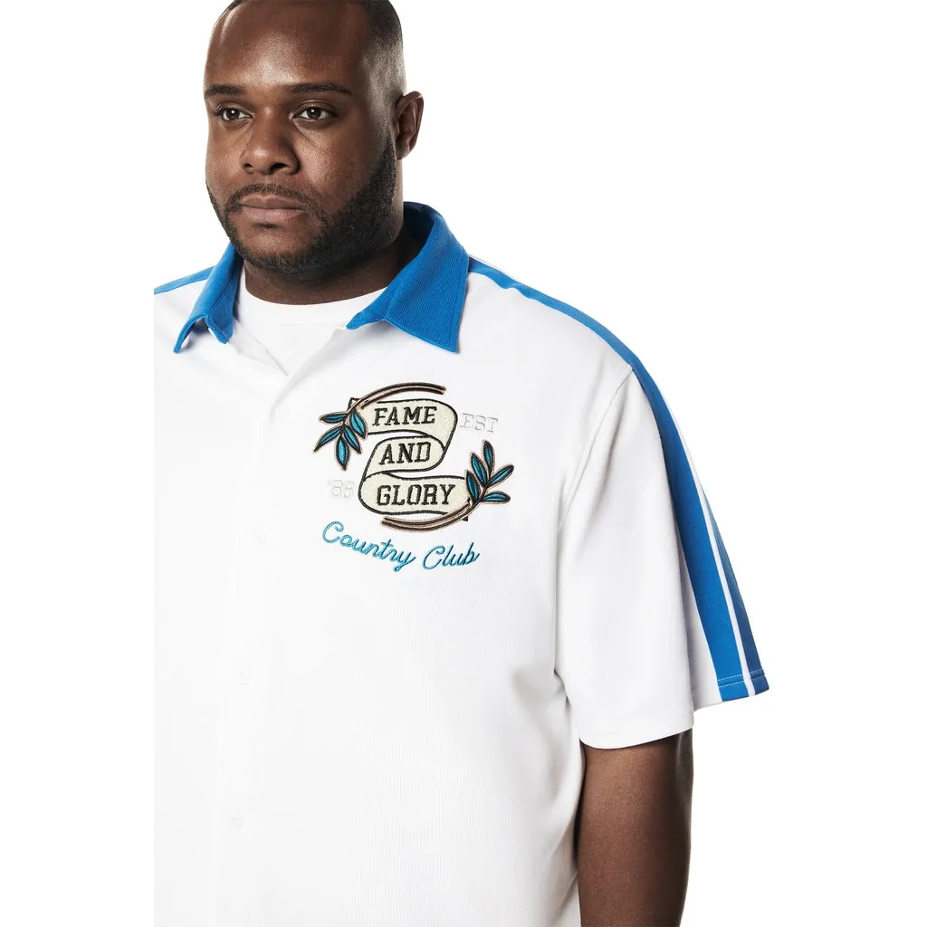 Big and Tall - Country Club Waffle Shirt - Blue