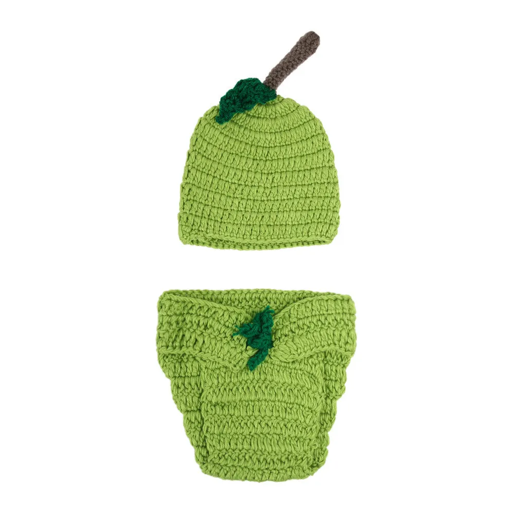 born Baby Pography Props Infant Crochet Knitted Costume Hat Pants Christmas Gift