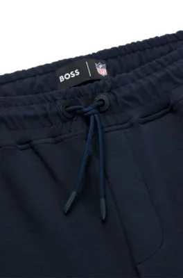 BOSS x NFL cotton-blend tracksuit bottoms with collaborative branding