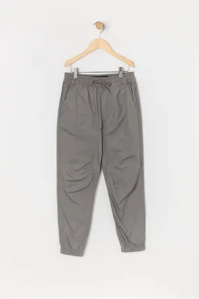 Boys Poplin Relaxed Jogger