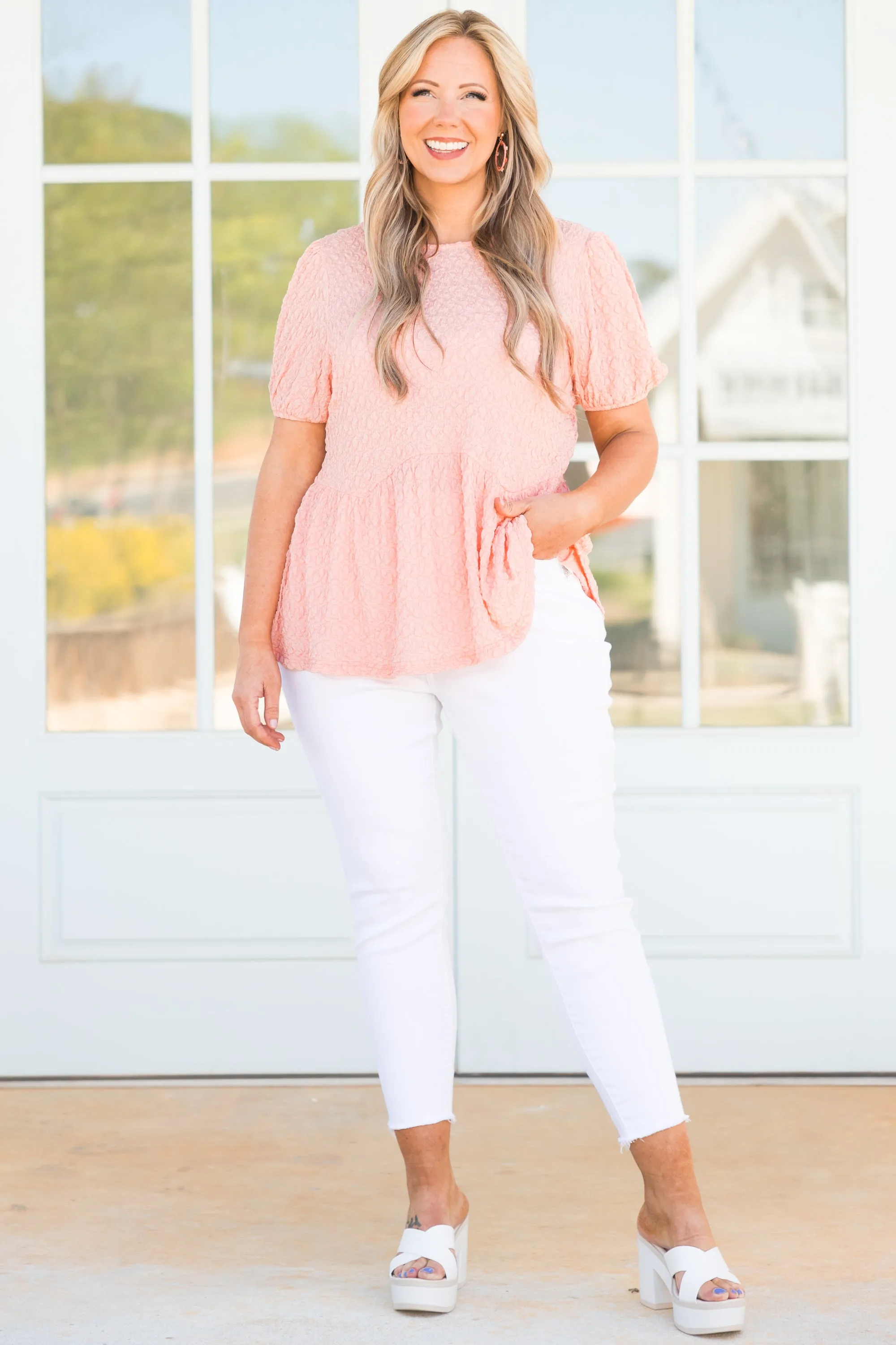 Bubblegum Bubblegum Top, Peach