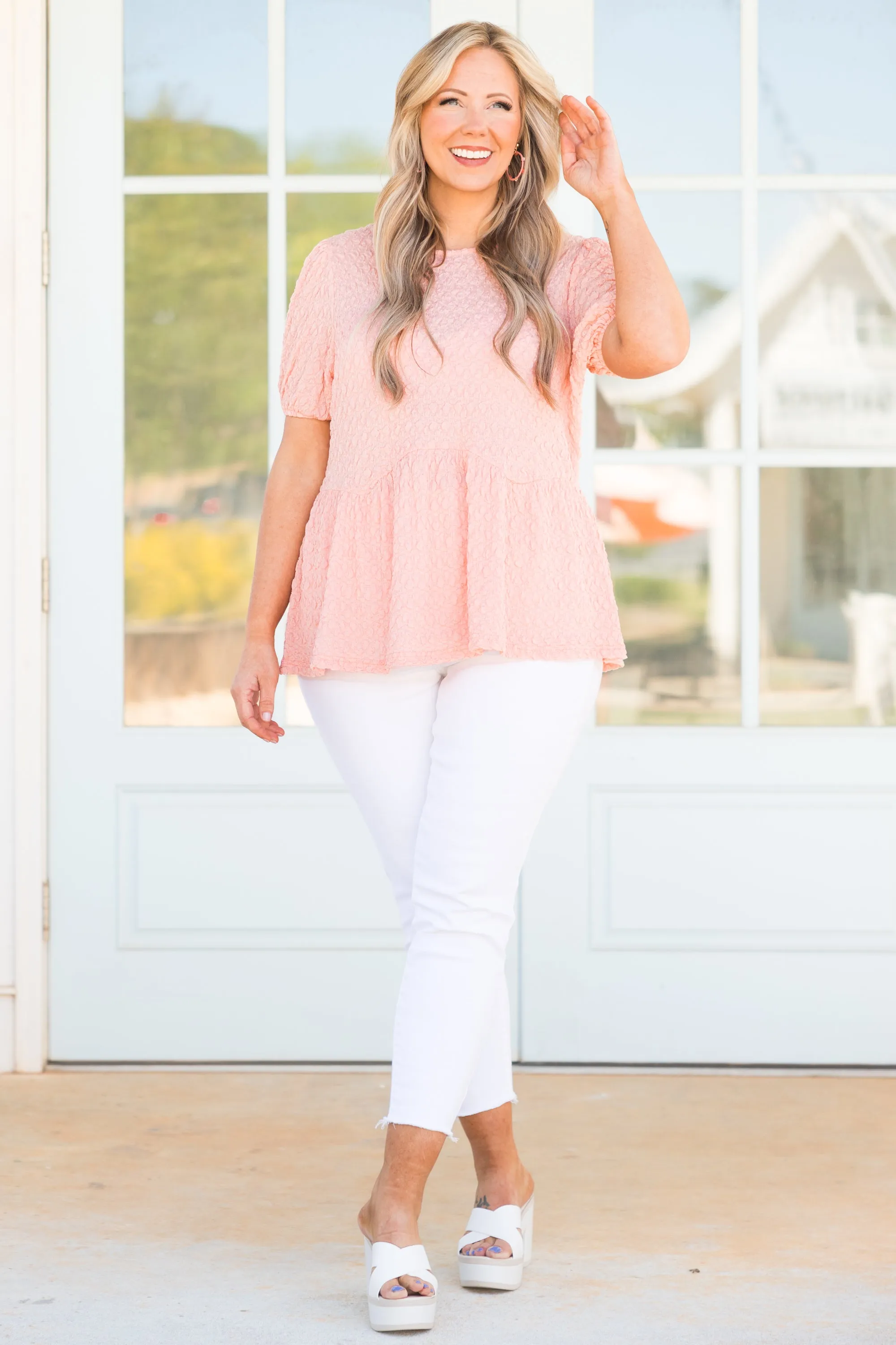 Bubblegum Bubblegum Top, Peach