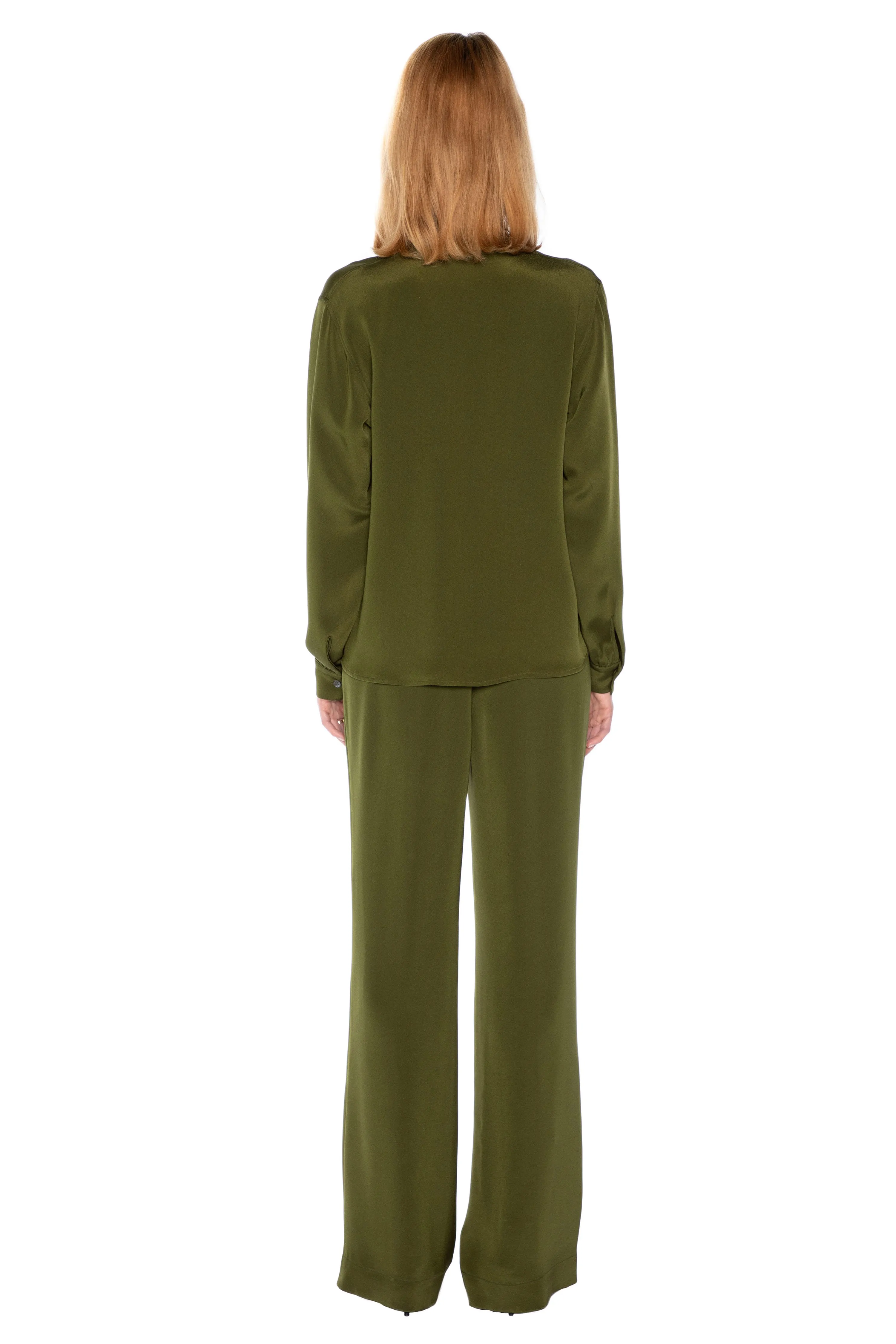 'CALIFORNIA SAGE' SLIM KEITH TIE BLOUSE