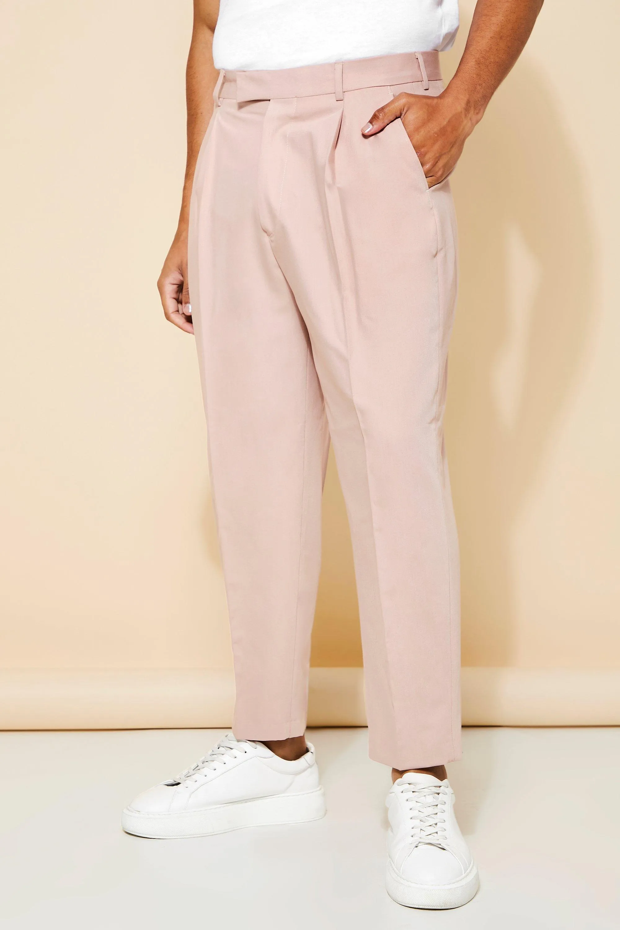 Cropped Balloon Fit Trouser