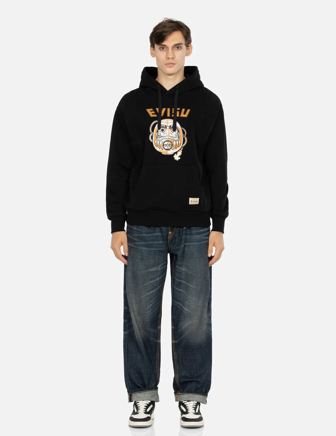 Daruma Appliqué Relax Fit Hoodie