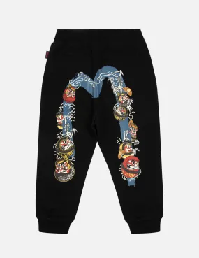 Daruma Daicock Print Regular Fit Sweatpants