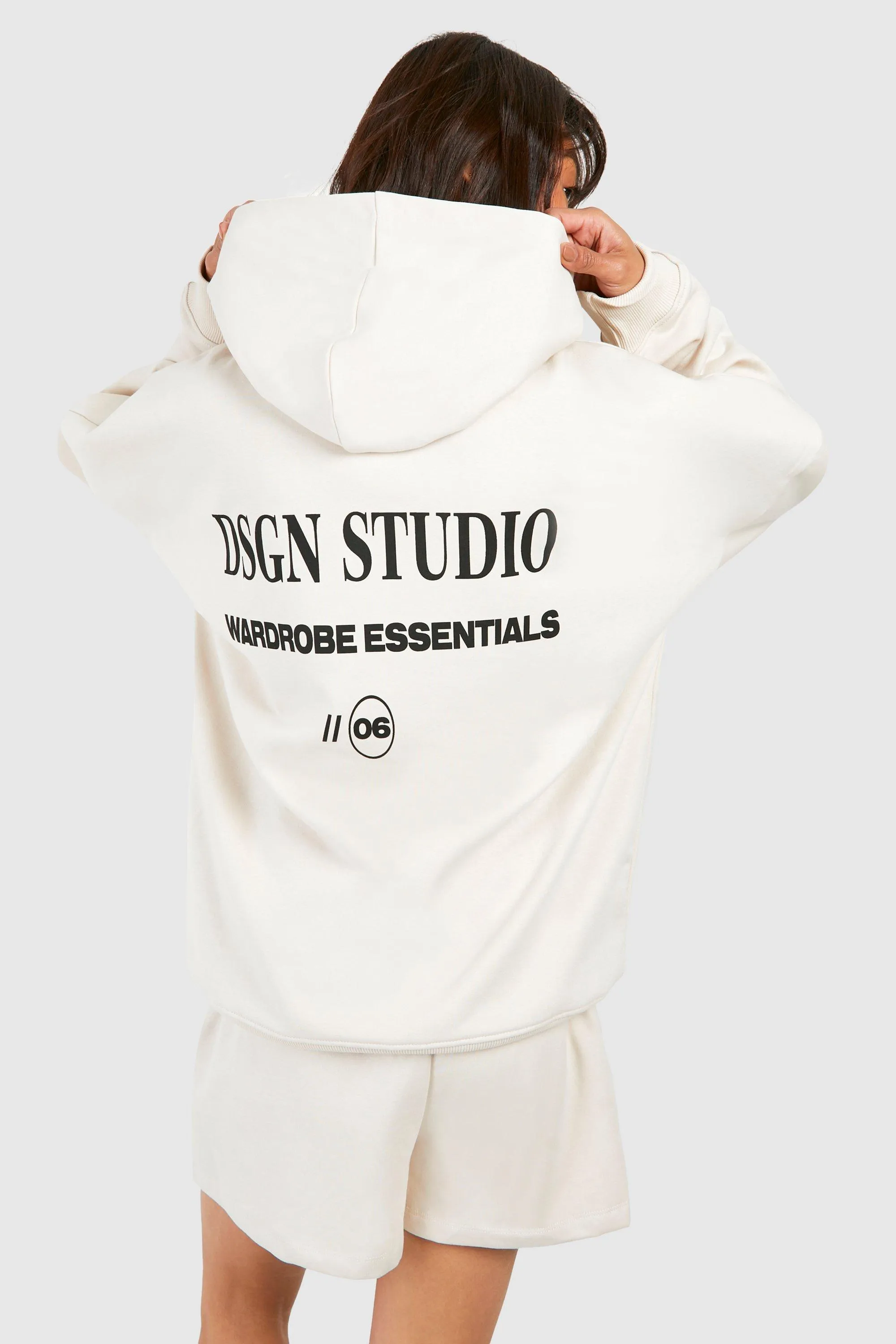 Dsgn Studio Wardrobe Essentials Hooded Short Tracksuit