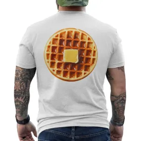 Easy Halloween Costume Waffle Group Breakfast Waffle Men's T-shirt Back Print