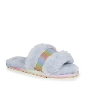 EMU Australia Wrenlette Tie Dye Slippers in Grey Mist