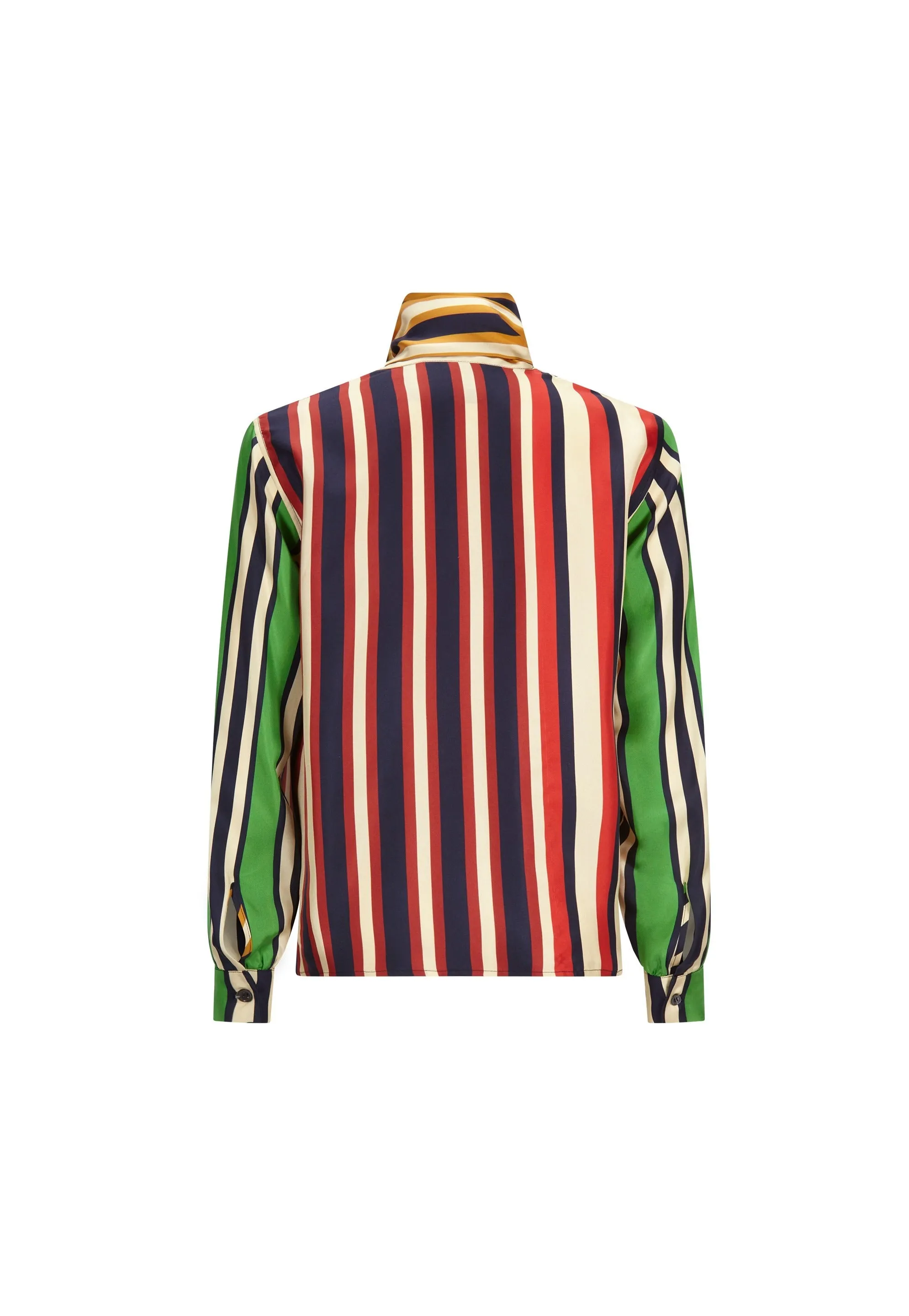 'ETON STRIPE' SLIM KEITH TIE BLOUSE