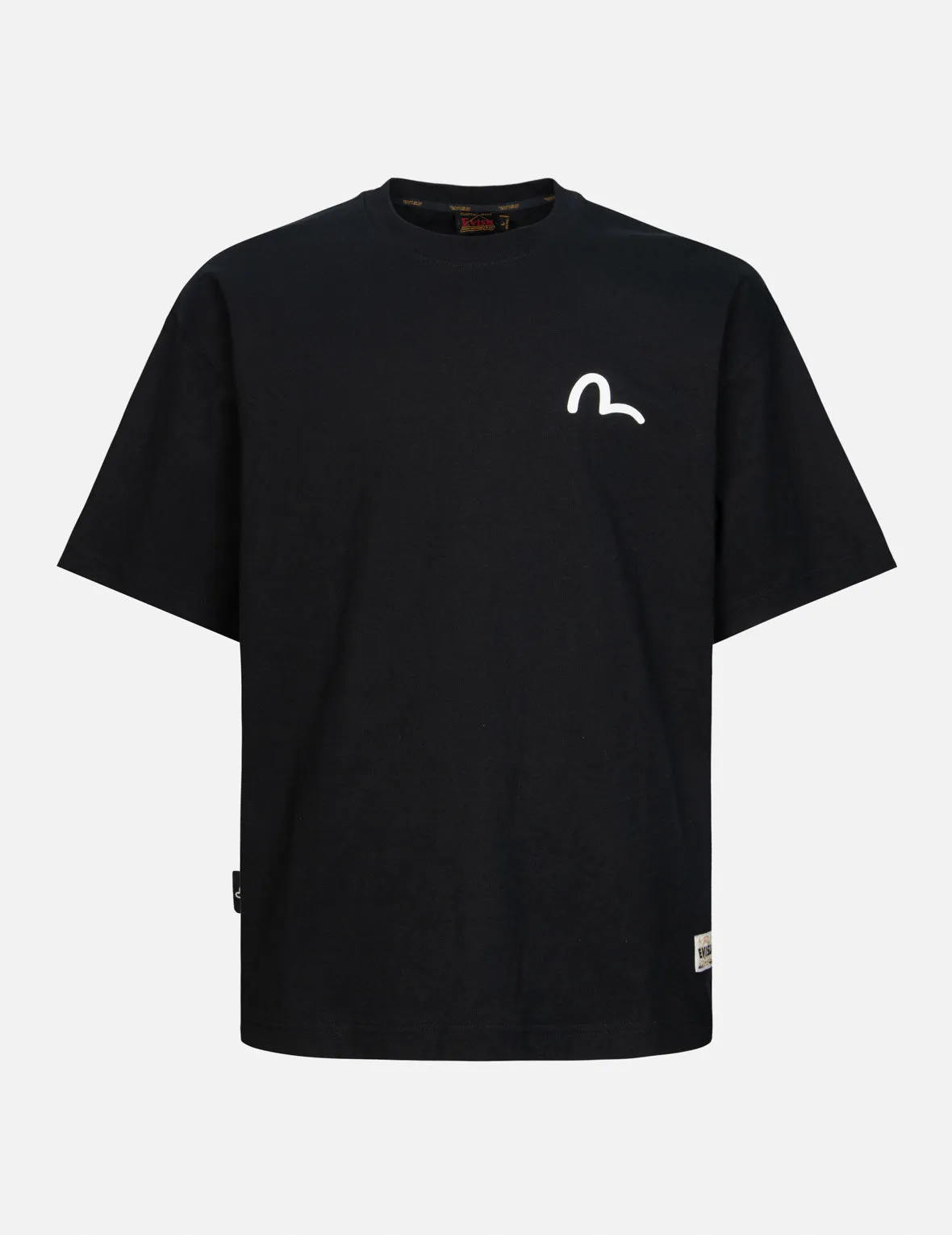 Foam Line Kamon and Seagull Daicock Print Loose Fit T-shirt