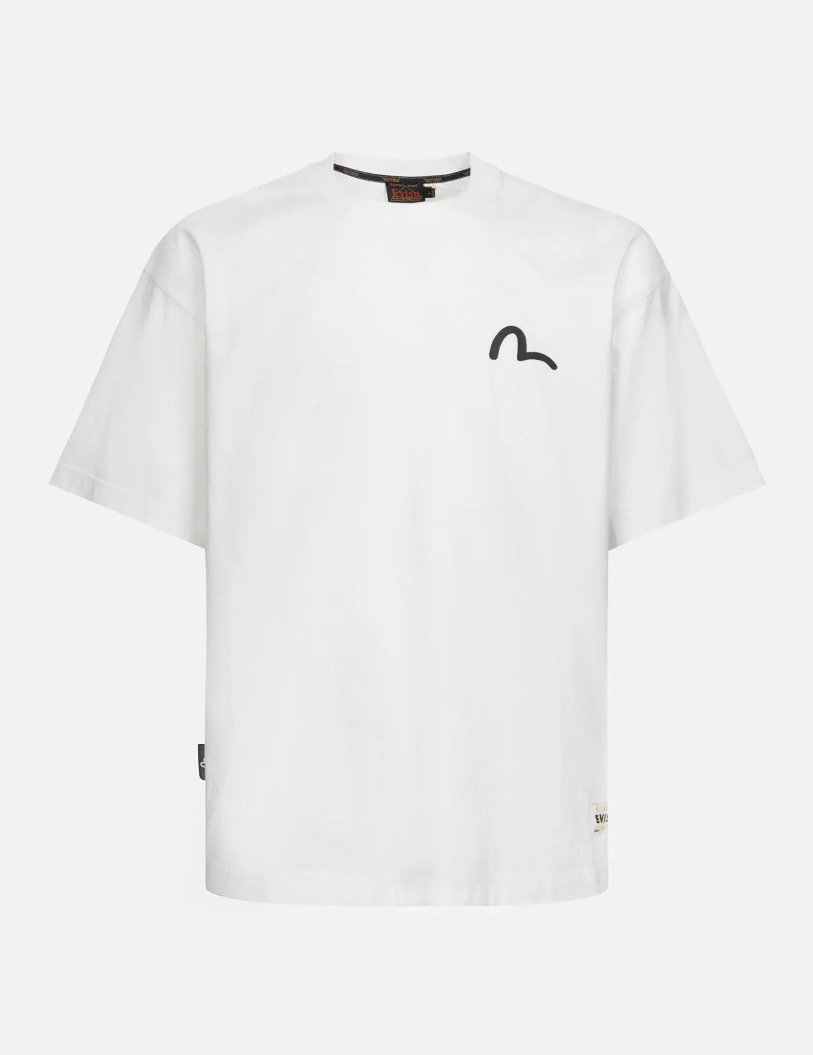 Foam Line Kamon and Seagull Daicock Print Loose Fit T-shirt