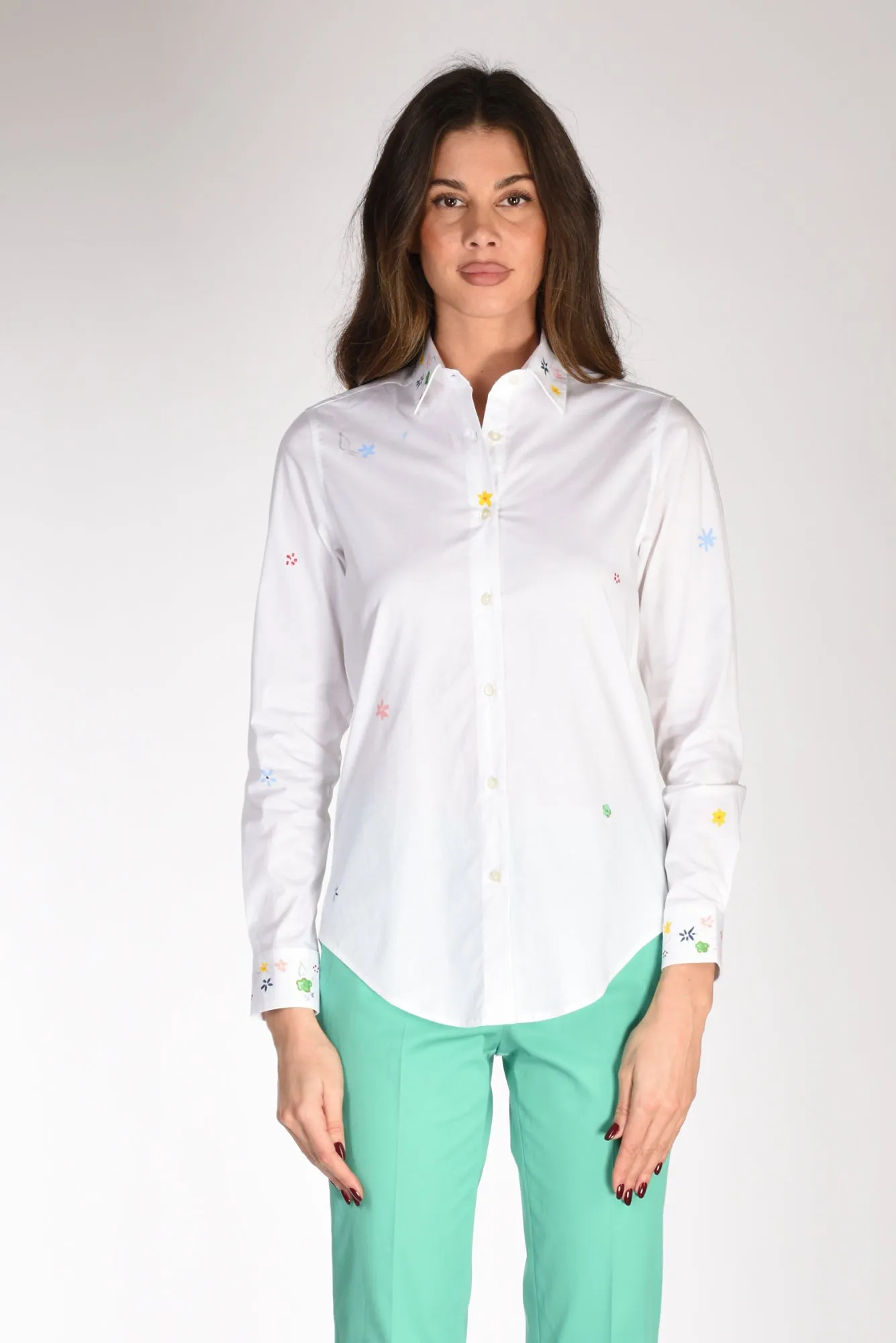 Gherardeschi Alessandro Camicia Dipinta Bianco/multicolor Donna