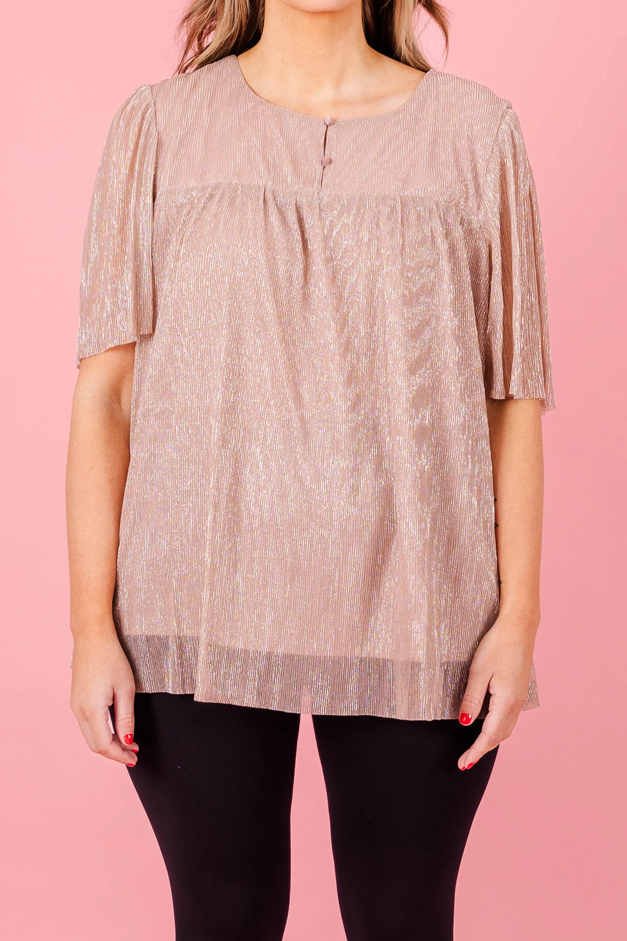 Grandeur Glam Top, Champagne