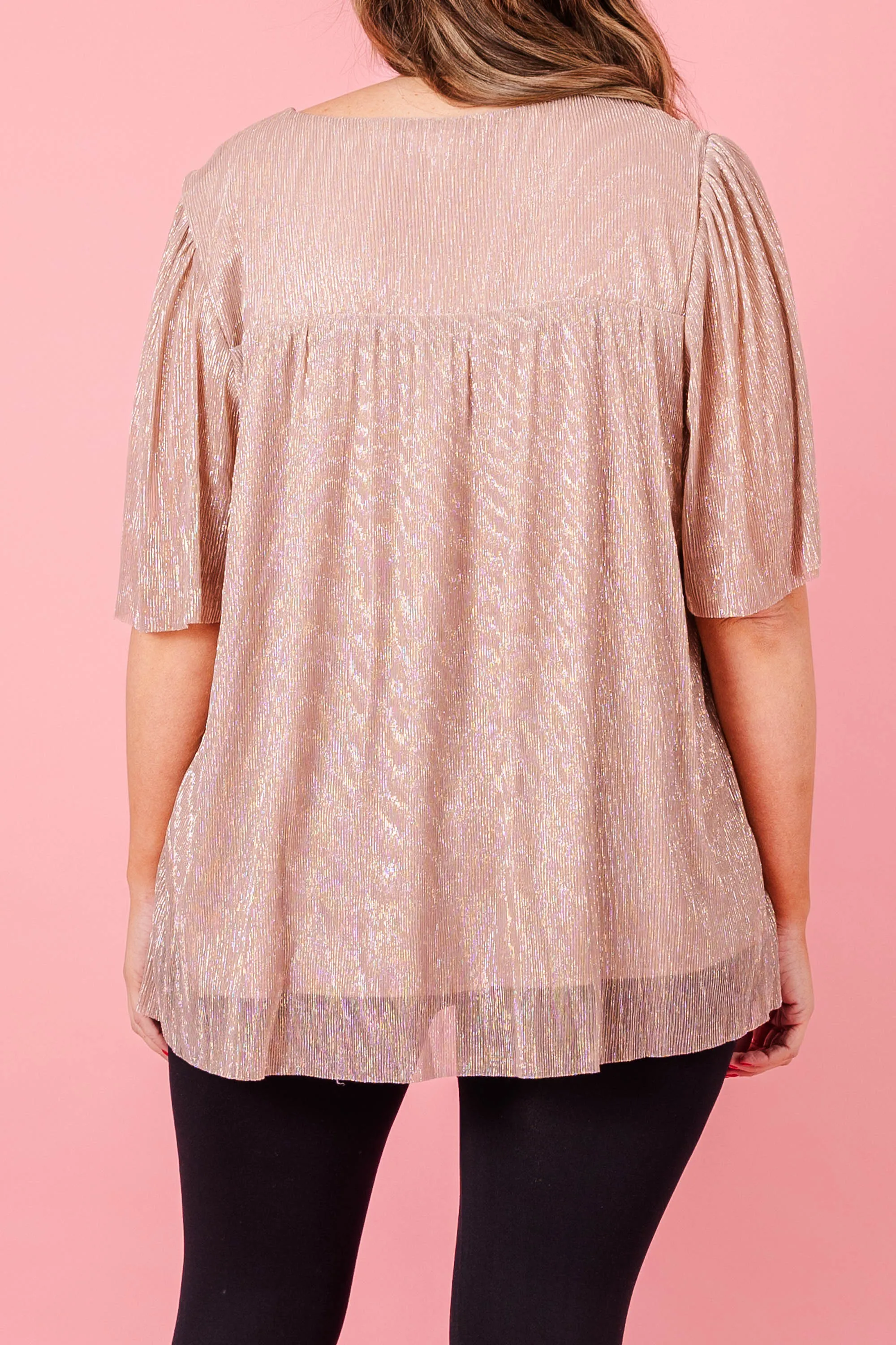 Grandeur Glam Top, Champagne