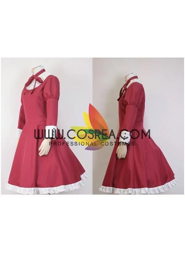 Hetalia Liechtenstein Sakura Red Cosplay Costume