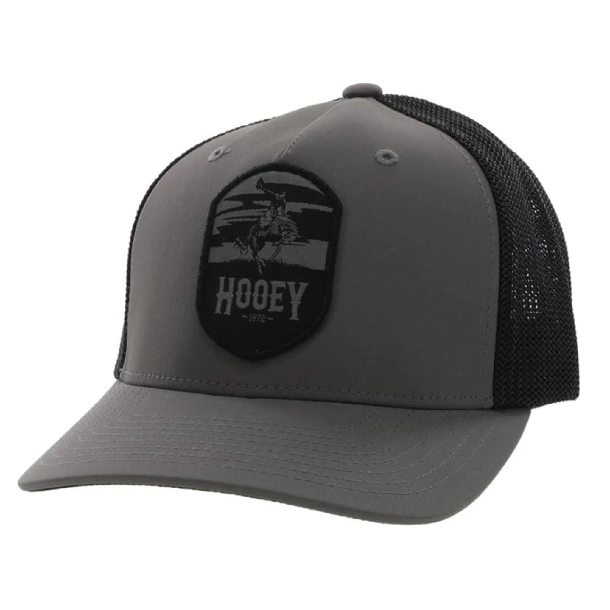 Hooey Grey & Black Cheyenne Flex Fit Cap