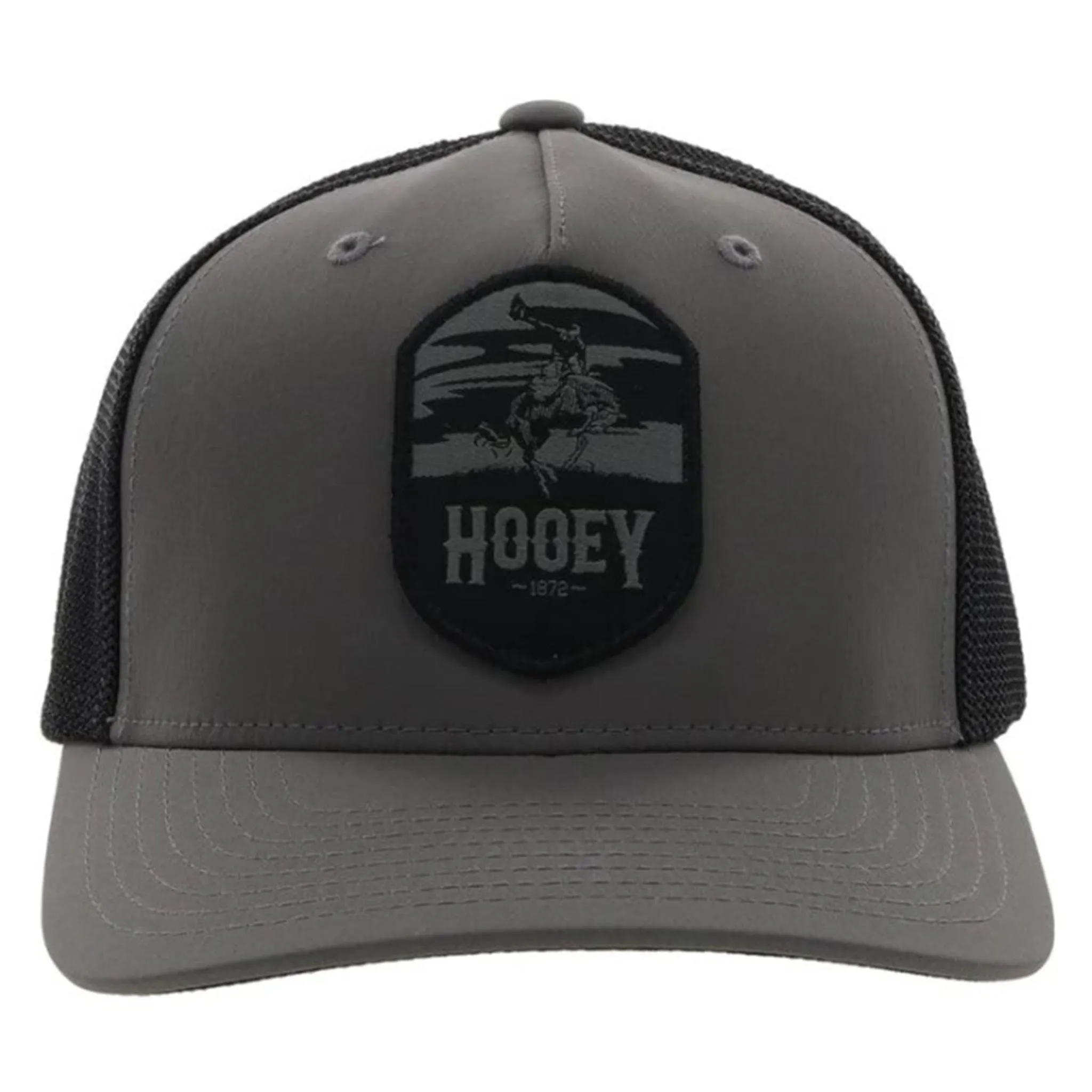 Hooey Grey & Black Cheyenne Flex Fit Cap