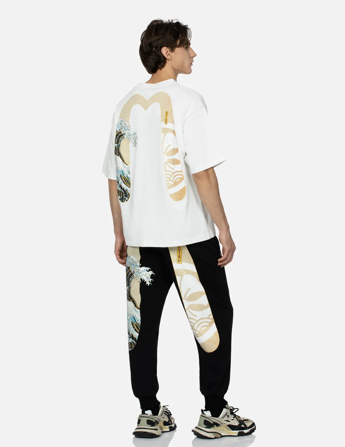 Kamon and The Great Wave Daicock Print Relax Fit T-shirt