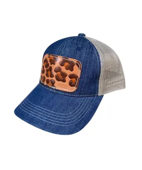 McIntire Saddlery Women's Leopard Patch Cap