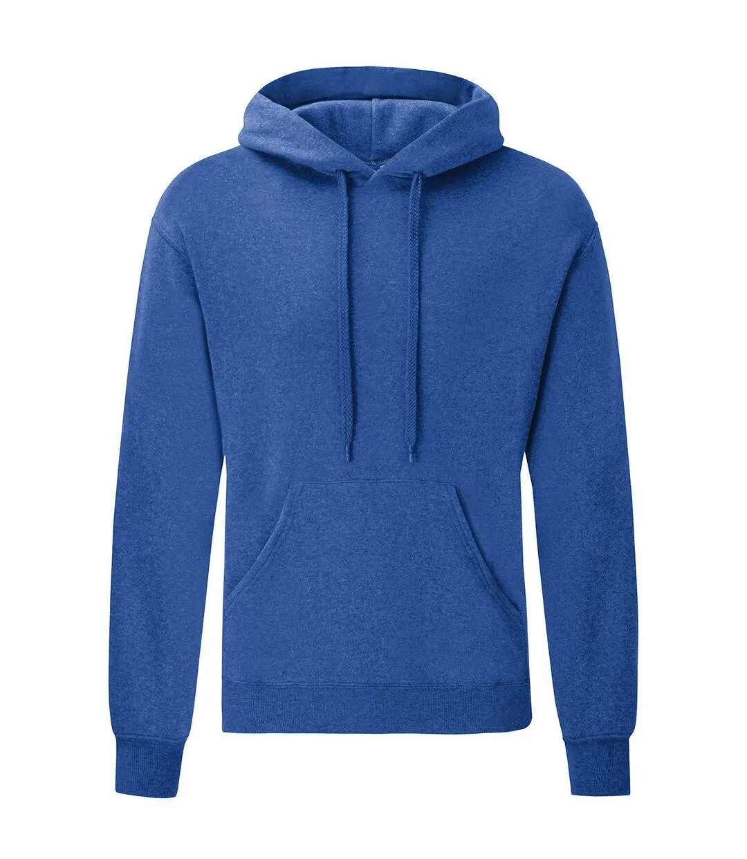 Mens classic heather hoodie heather royal Fruit of the Loom