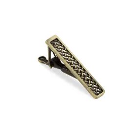 Mini Antique Brass Crocetti Mesh Tie Bar