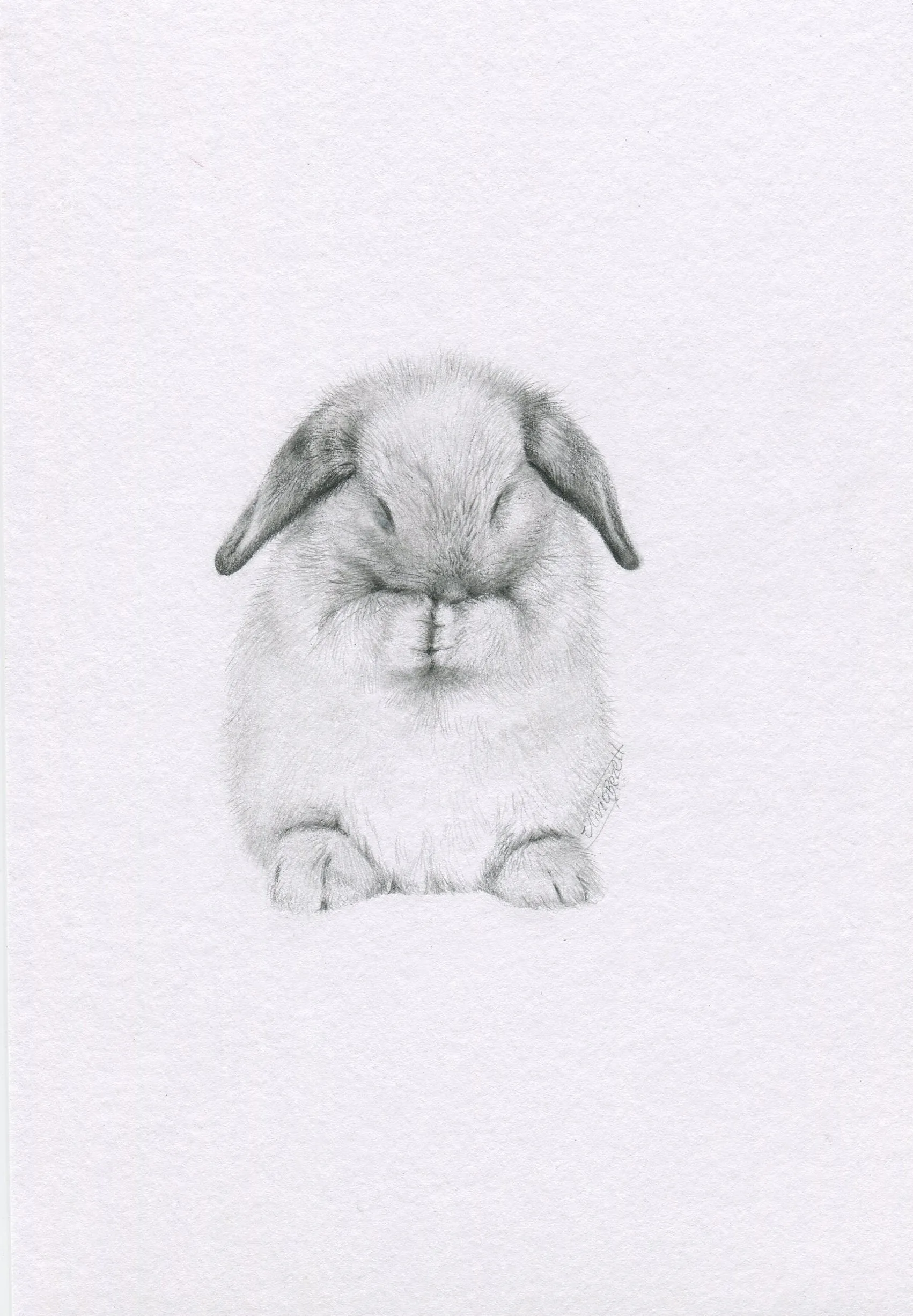 Mini one-off original 'Graphite Bun 1'