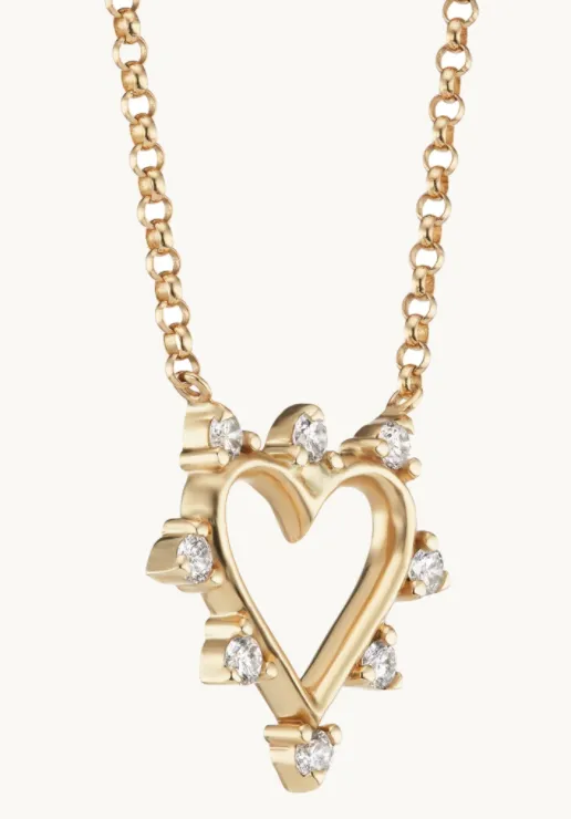 Mini Open Heart Necklace