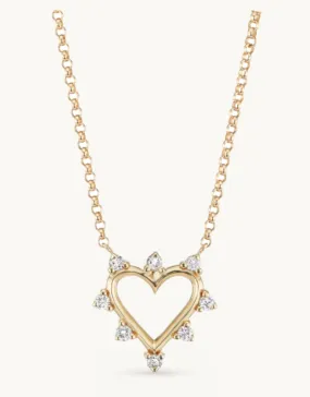 Mini Open Heart Necklace