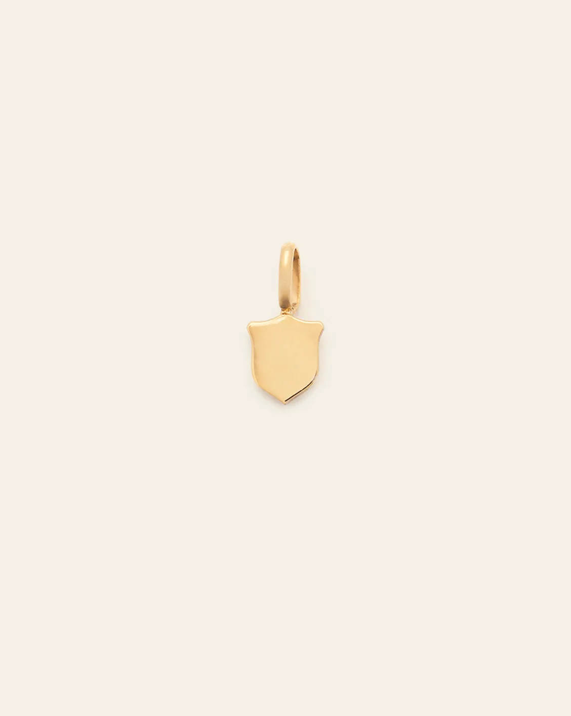 Mini Shield Charm - 10k Solid Gold