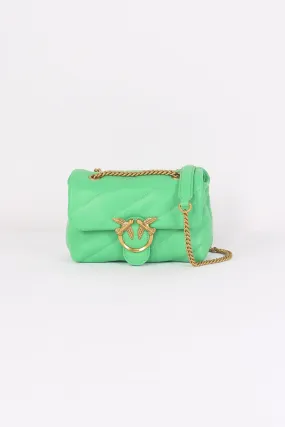 Mini Tracolla Love Puff Nappa Green