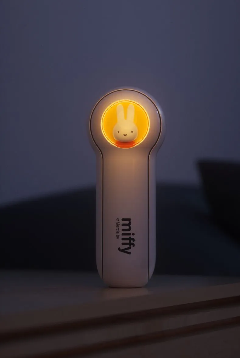 Mini-ventilateur portable et pliable avec chargeur USB et lumière Miffy - MF04