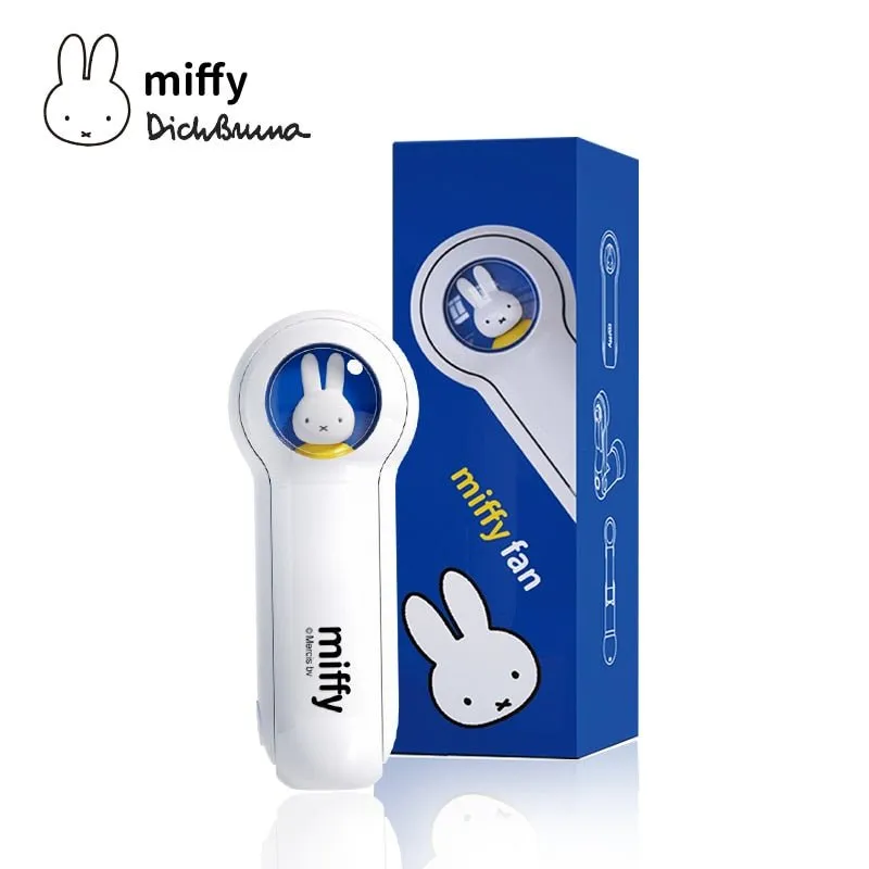 Mini-ventilateur portable et pliable avec chargeur USB et lumière Miffy - MF04