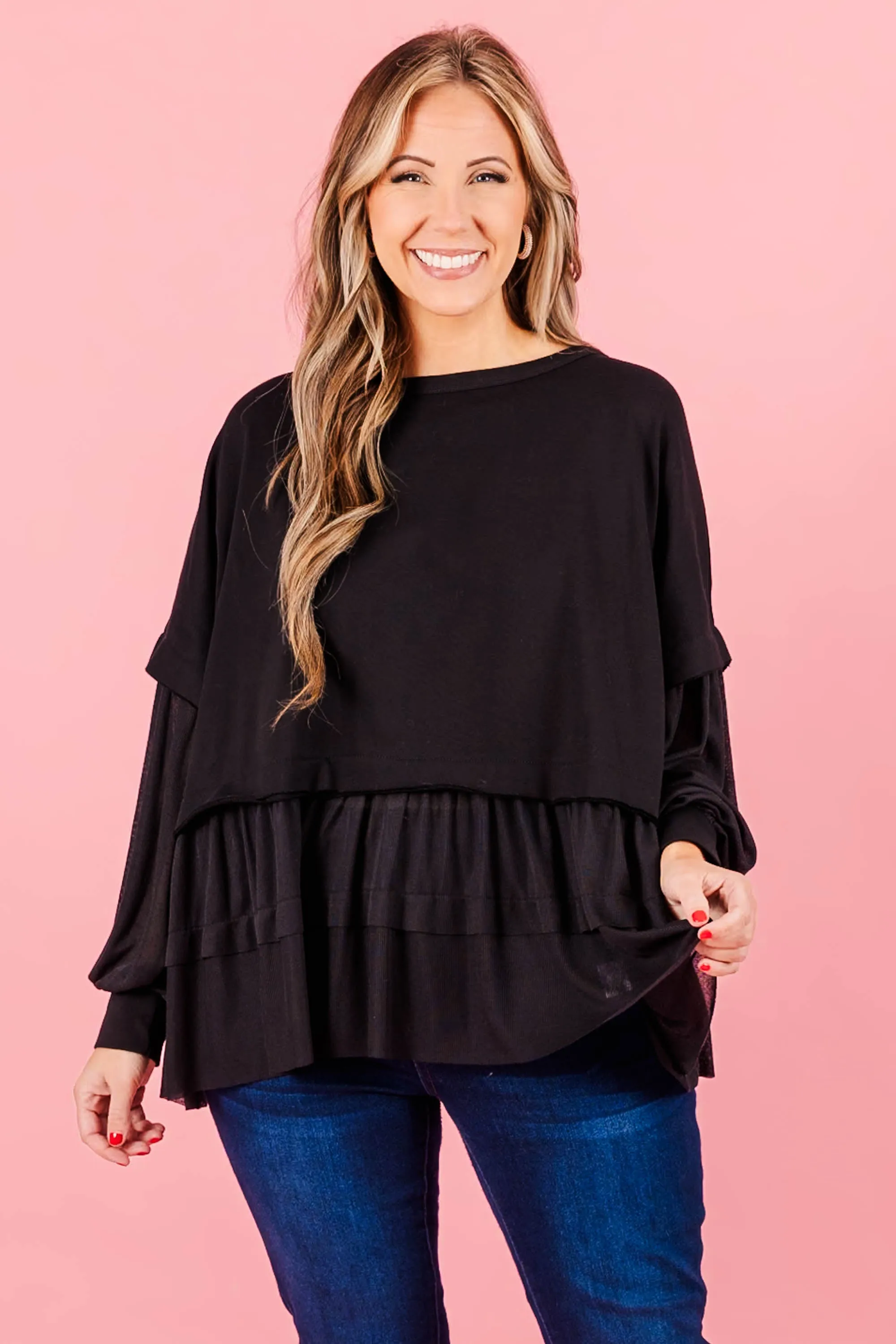 My Kind Of Fun Top, Black