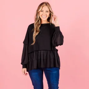 My Kind Of Fun Top, Black