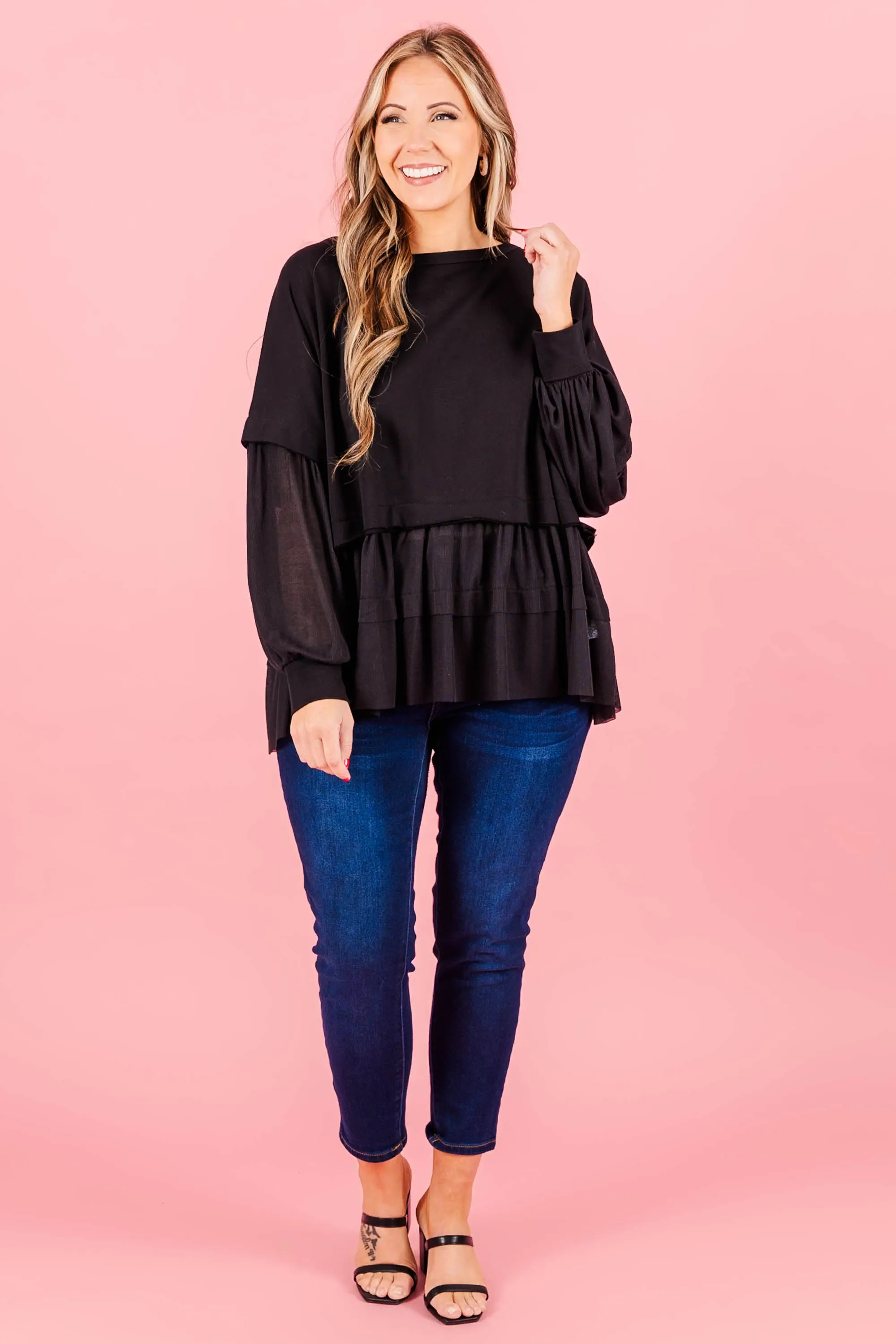 My Kind Of Fun Top, Black