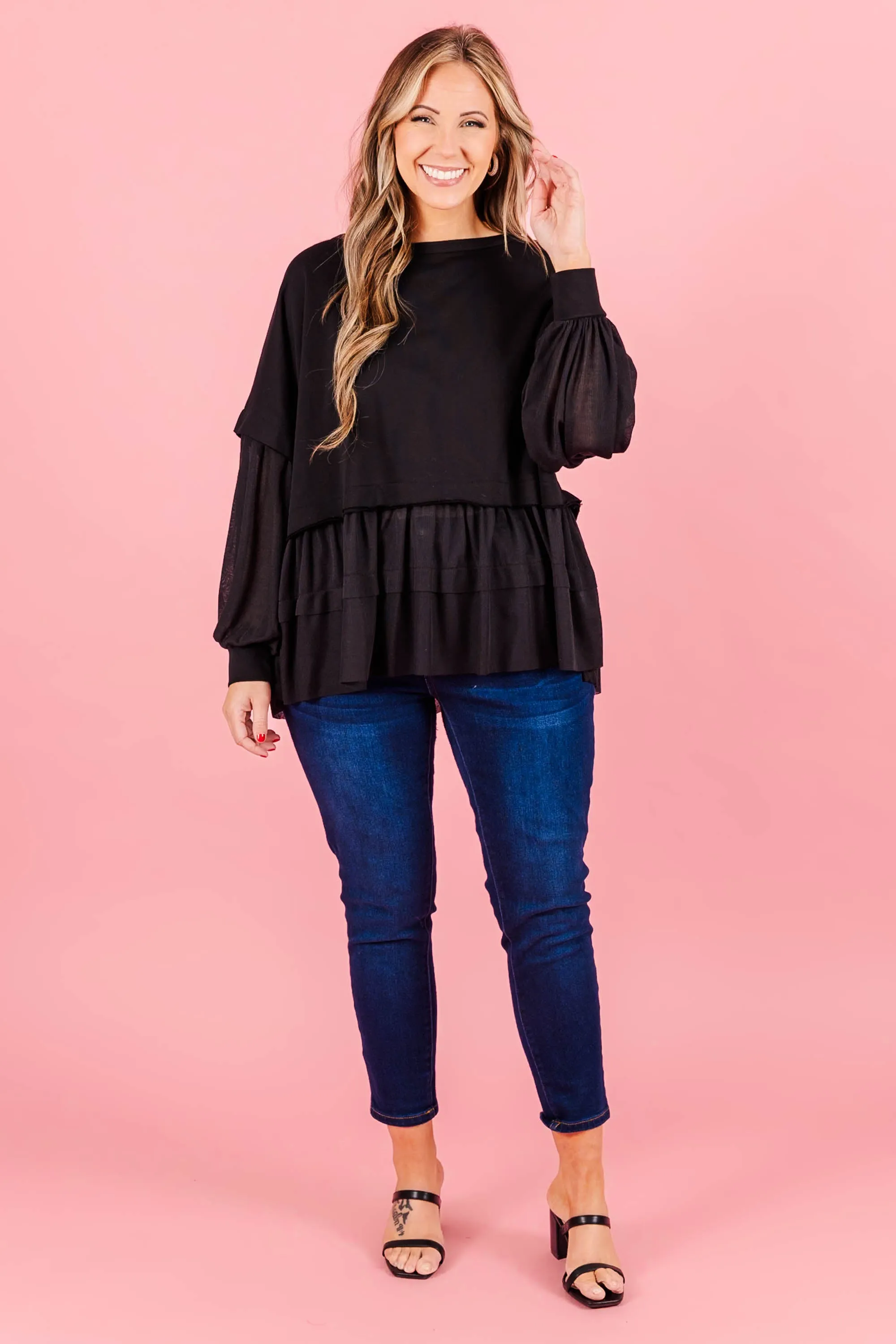 My Kind Of Fun Top, Black