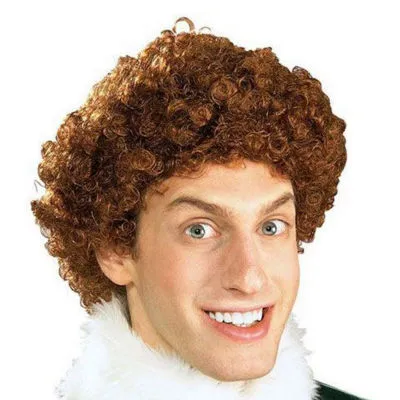 new!Mens Buddy The Elf Adult Wig Costume Accessory