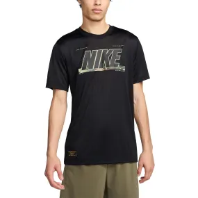 Nike Dri-FIT Camo Maglietta  Black