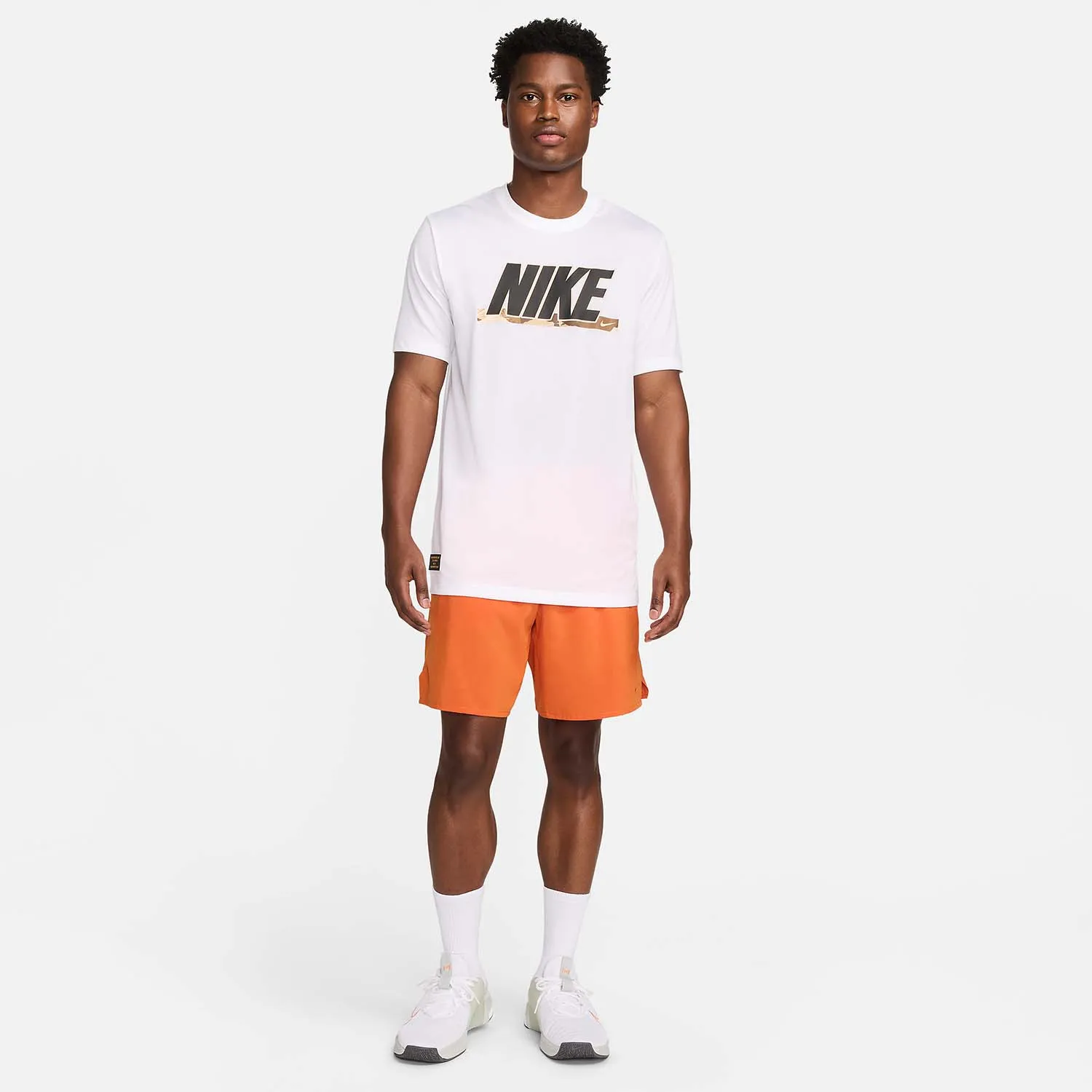 Nike Dri-FIT Camo Maglietta  White