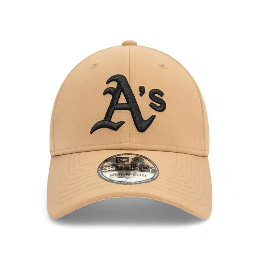 Oakland Athletics Stretch Nylon Beige 39Thirty Stretch Fit Cap