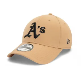 Oakland Athletics Stretch Nylon Beige 39Thirty Stretch Fit Cap