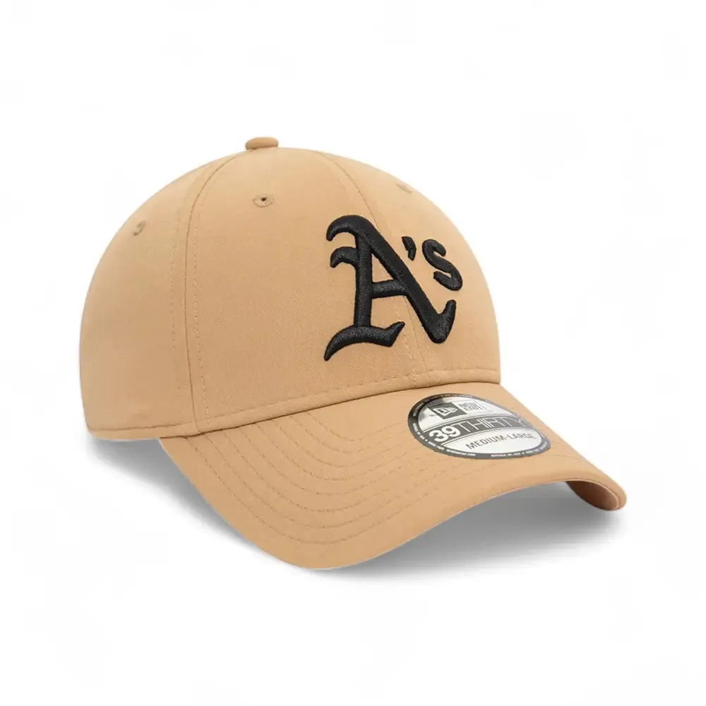 Oakland Athletics Stretch Nylon Beige 39Thirty Stretch Fit Cap