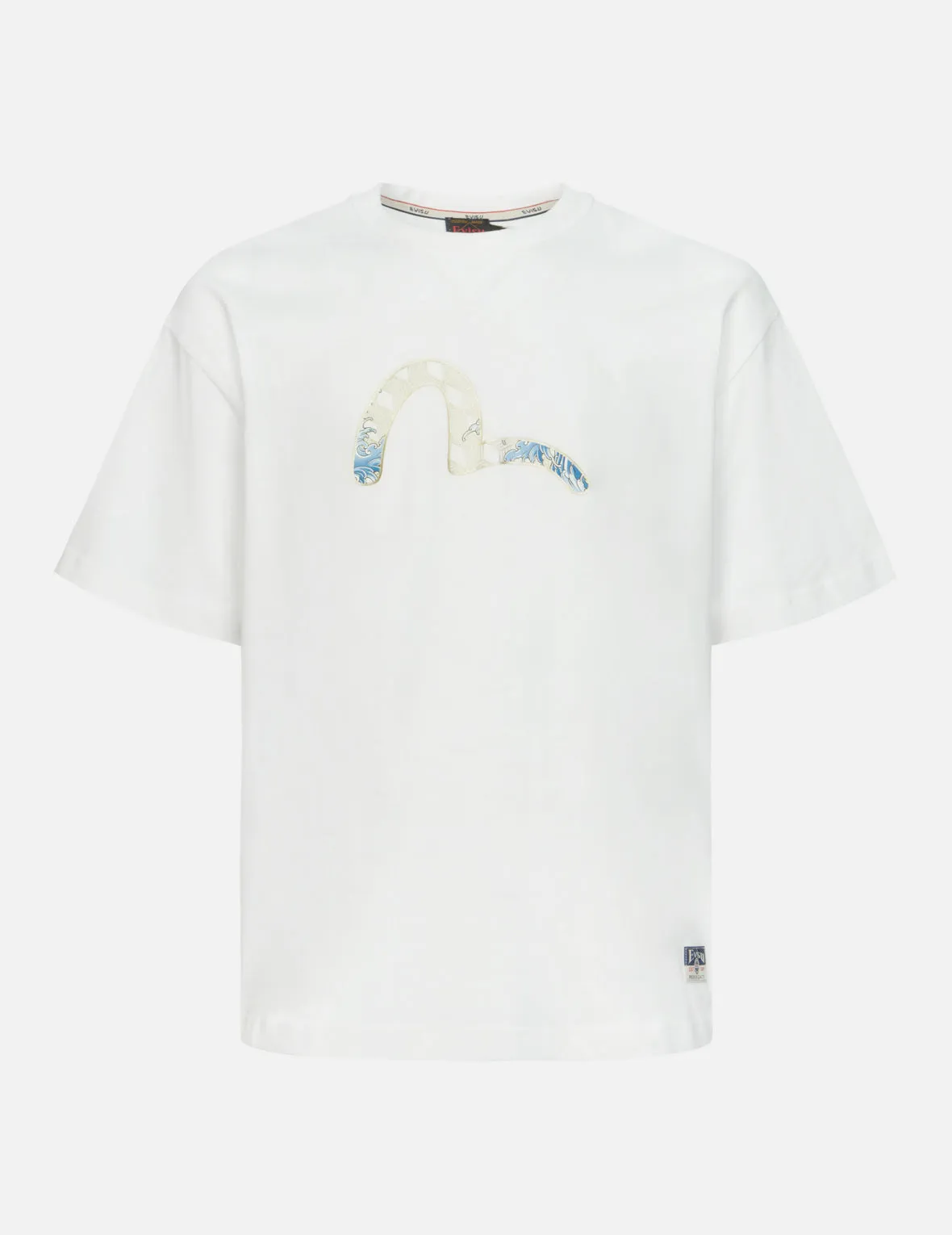 Panda and Seagull Print Loose Fit T-Shirt